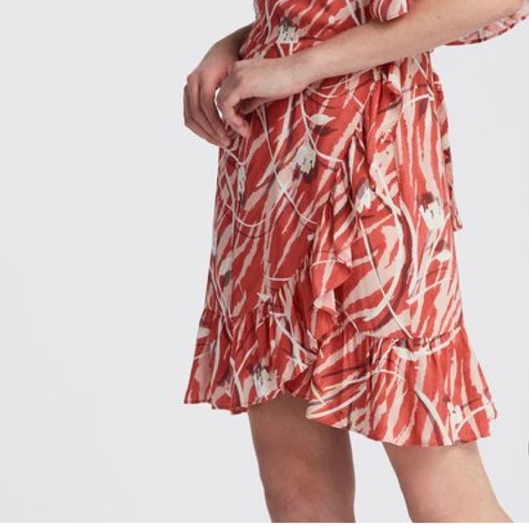 All Saints Print Wrap Dress - Picture 3 of 7